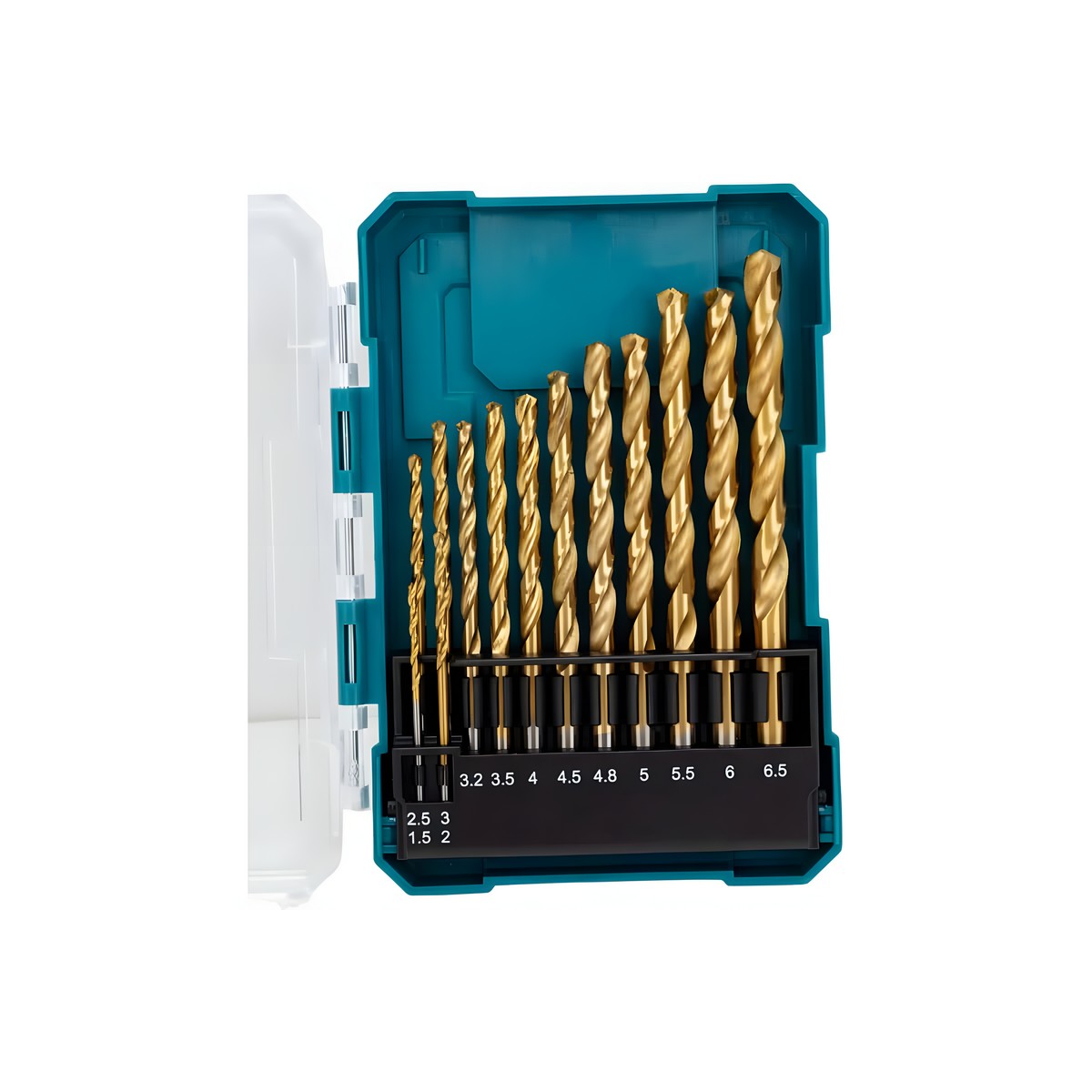 Набор сверл по металлу 13 шт. (1.5-6.5, шаг 0.5 мм) HSS-TIN Economy MAKITA D-72855