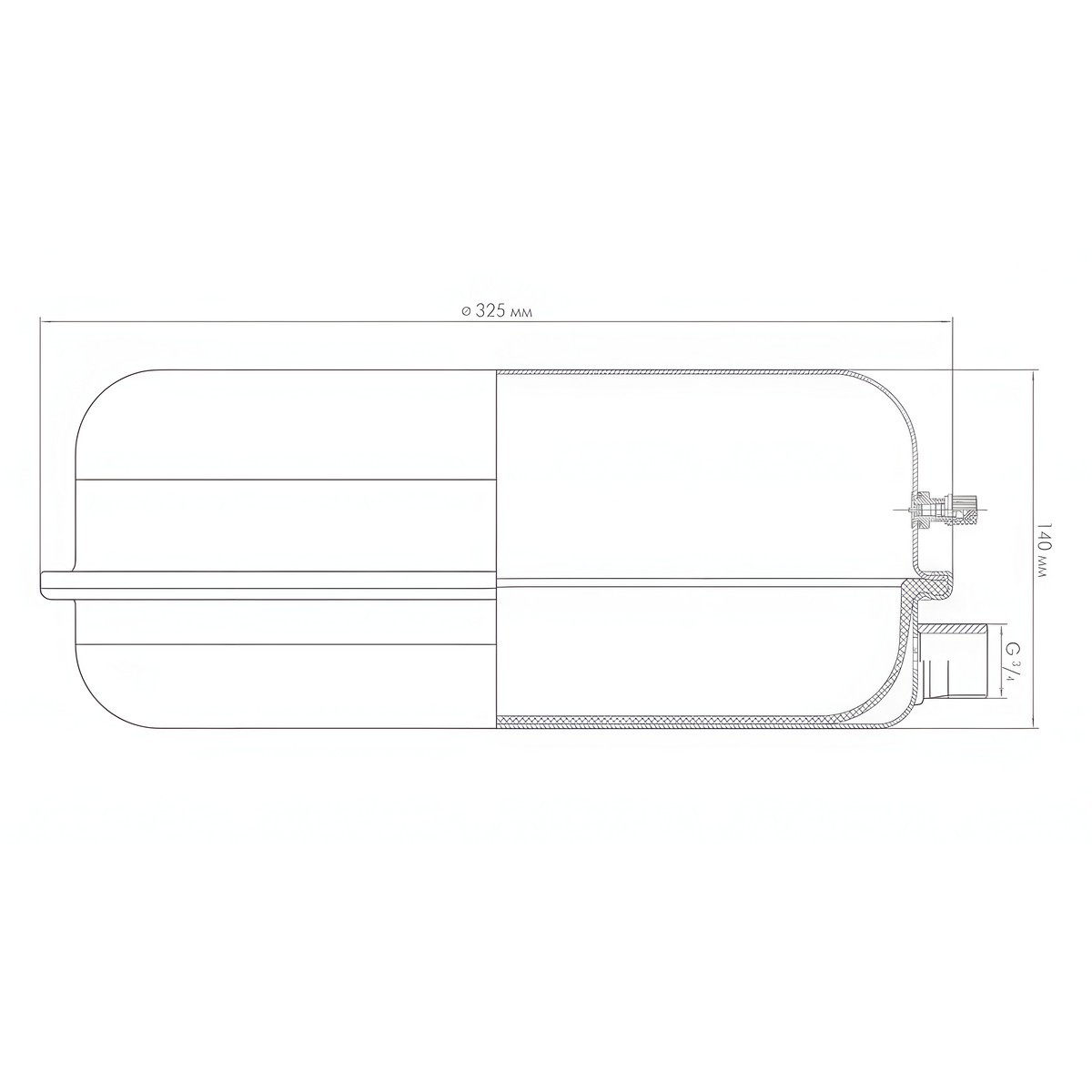 Бак расширительный 10 F ДЖИЛЕКС 7710