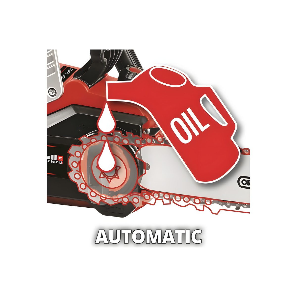 Пила цепная аккумуляторная Einhell PXC GE-LC 36/35 Li-Solo (без АКБ и ЗУ) 4501780