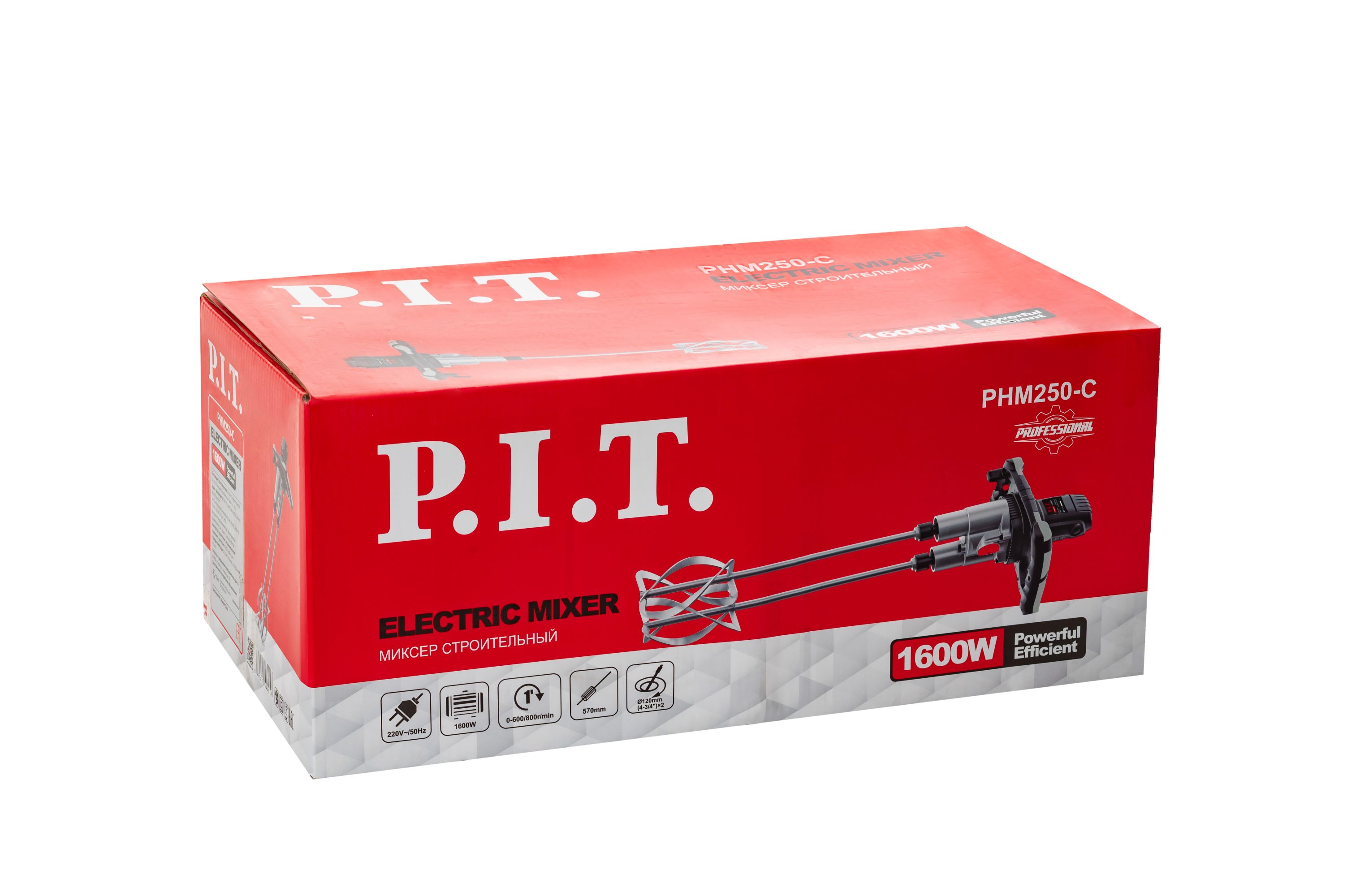 Миксер строительный электрический P.I.T. PHM250-С
