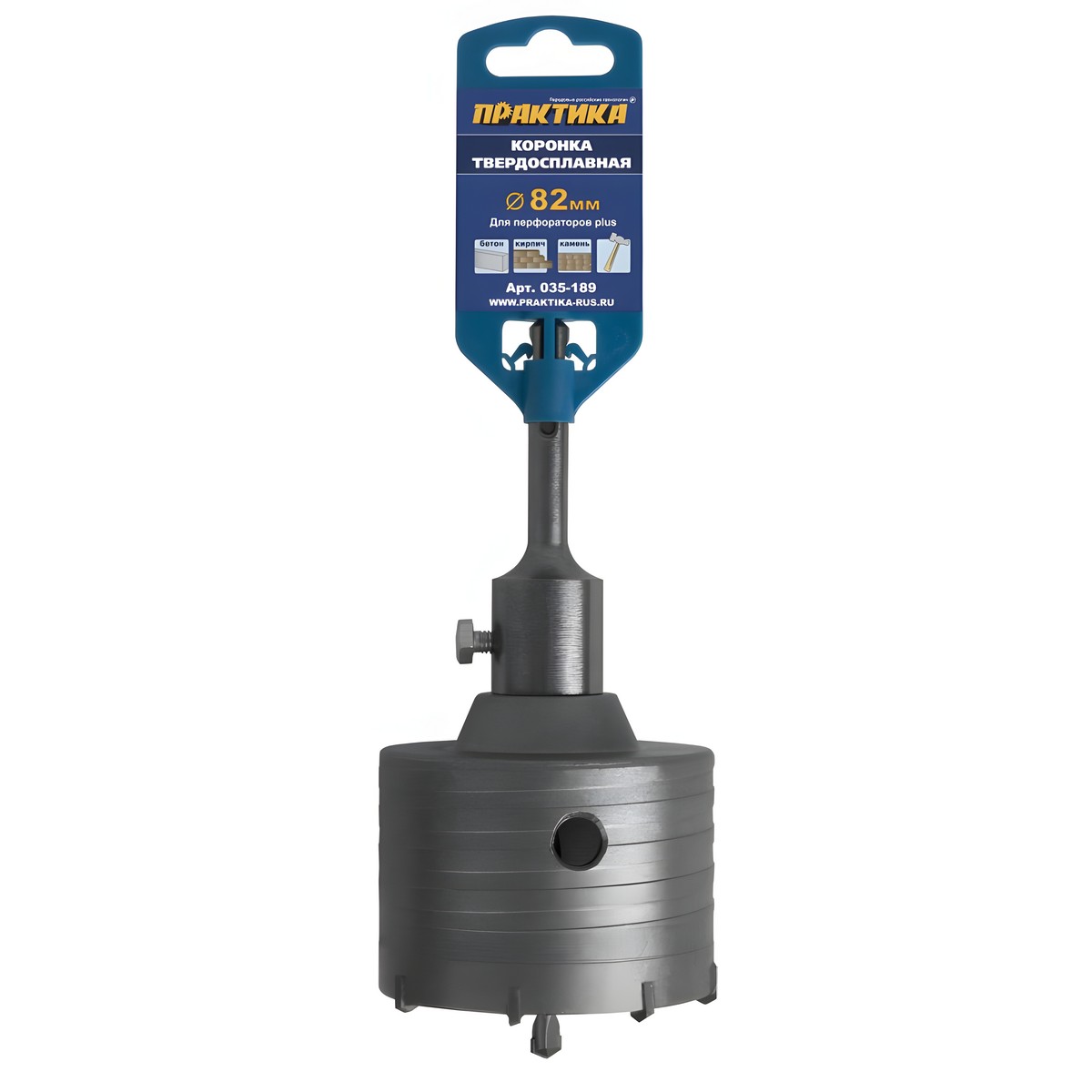Коронка буровая 82 мм SDS-Plus ПРАКТИКА 035-189