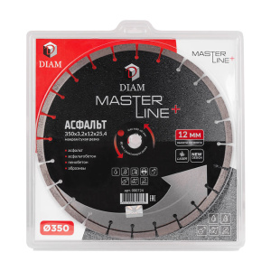 Диск алмазный 350 х 3.2 х 12 х 25.4 мм Master Line+ (асфальт) DIAM 000724