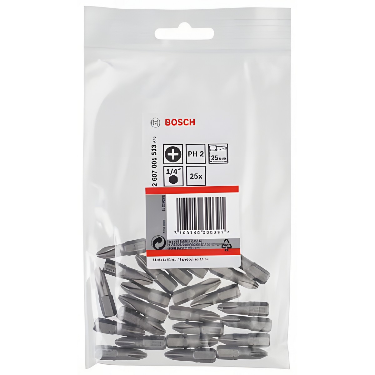 Бита PH 2 х 25 мм (1 шт.) Extra Hart BOSCH 2607001513