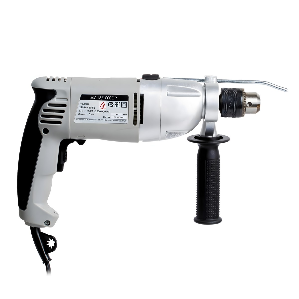 Дрель ударная ИНТЕРСКОЛ ДУ-16/1000ЭР