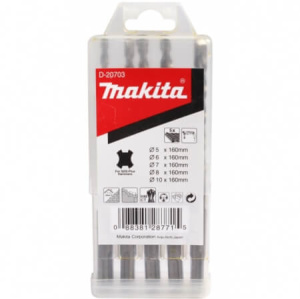 Набор буров 5 шт. (5, 6, 7, 8, 10 мм) SDS-Plus MAKITA D-20703