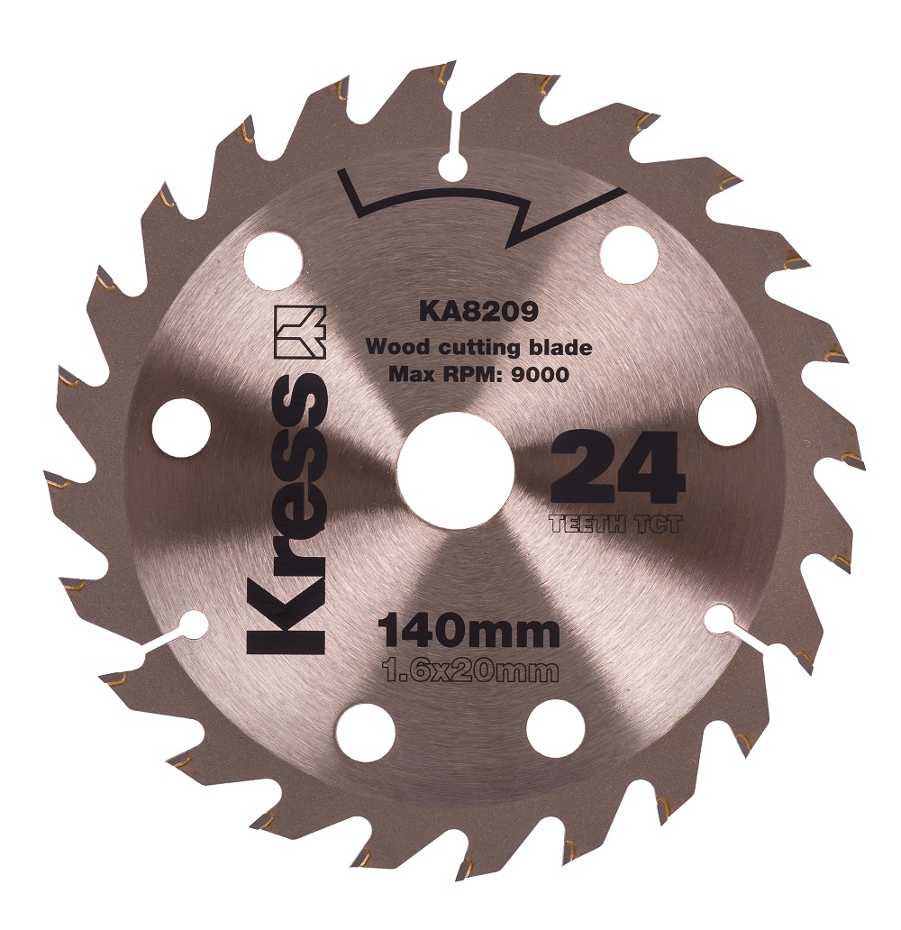 Диск пильный 140 мм 24T TCT (по дереву) KRESS KA8209
