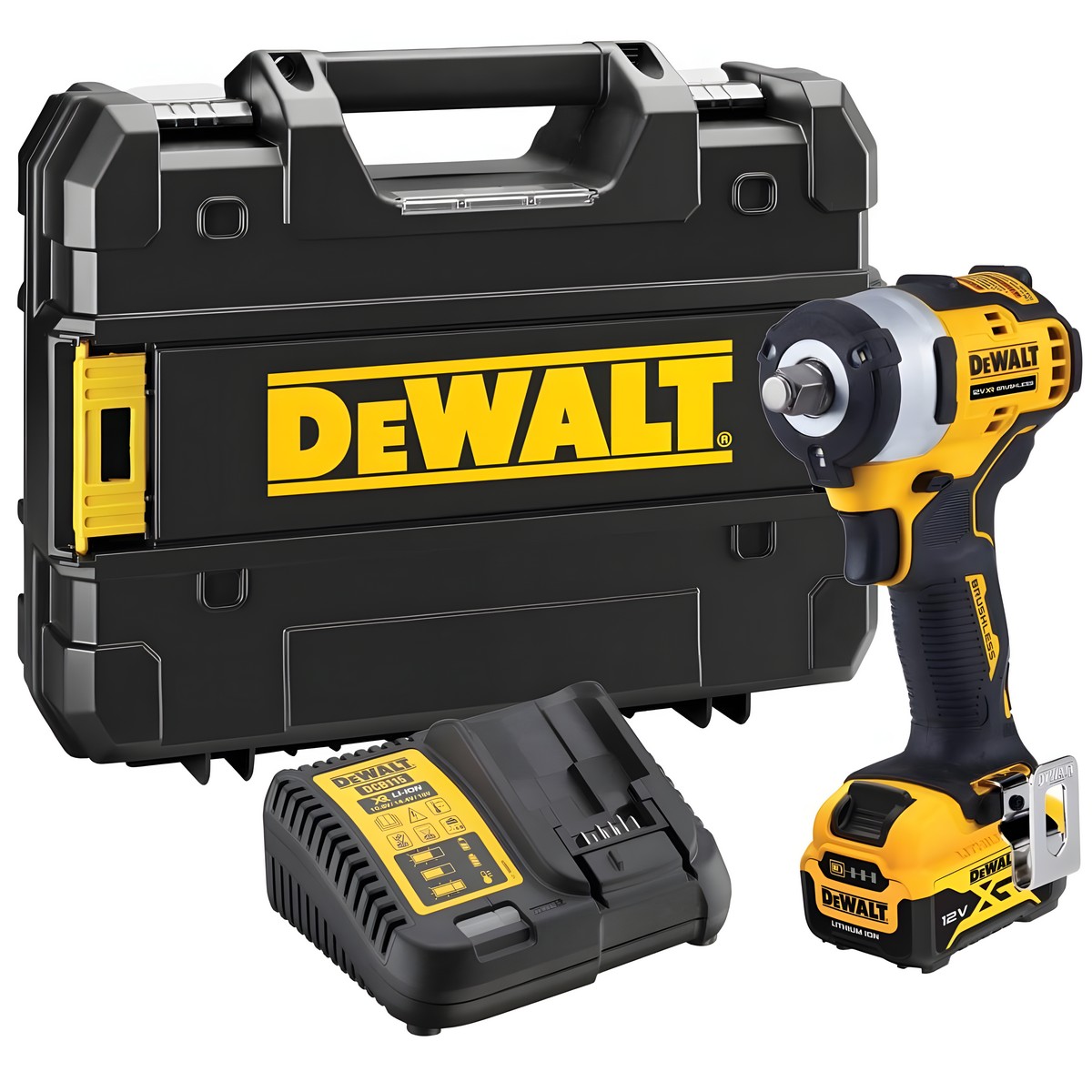 Гайковерт аккумуляторный ударный DEWALT DCF901P1-QW