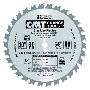 Диск пильный 254х3,2/2,2х30 Z=30 CMT 203.030.10M