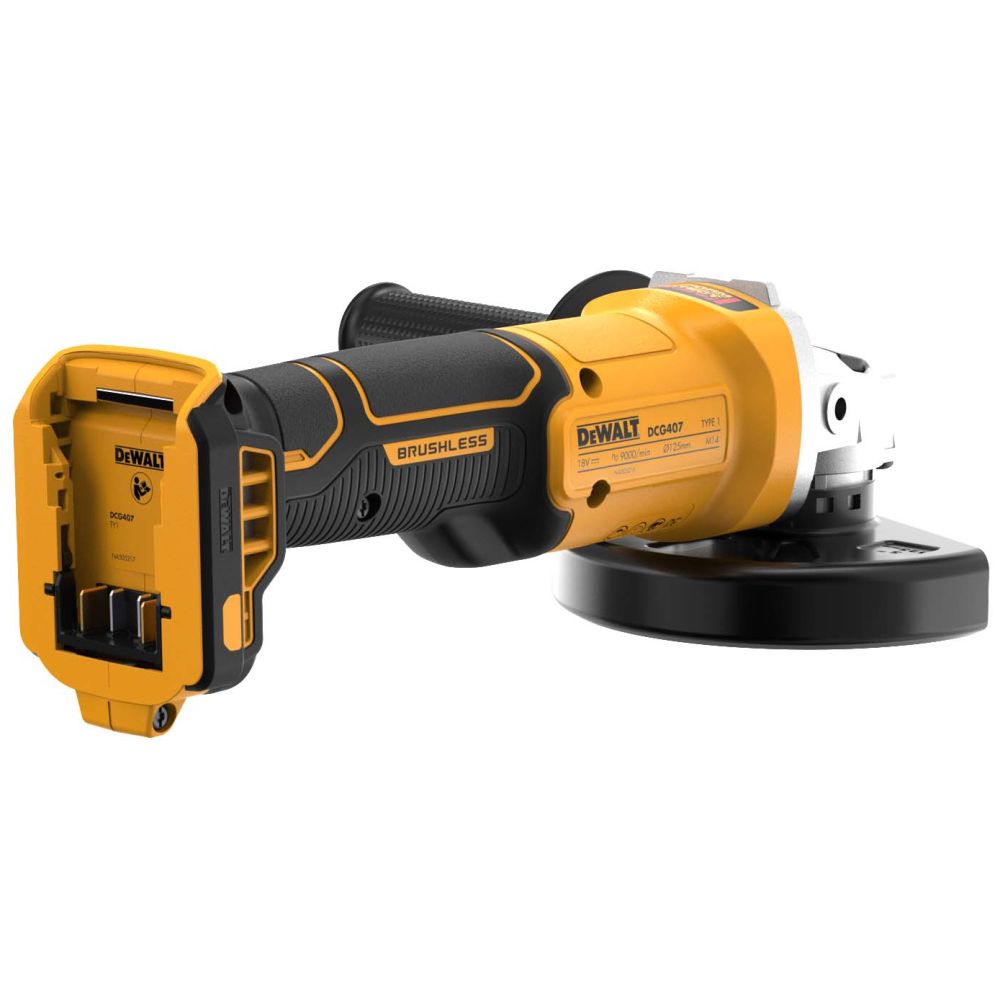Шлифмашина угловая аккумуляторная DEWALT DCG407N-XJ
