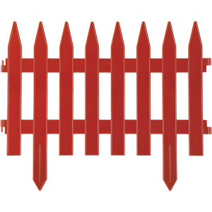 Забор декоративный GRINDA КЛАССИКА 28х300 см, терракот 422201-T