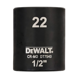 Головка ударная 1/2'' 22 мм (короткая) DeWalt DT7540-QZ