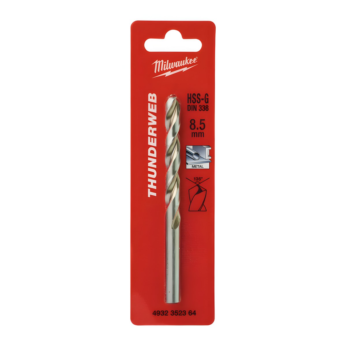 Сверло по металлу 8,5 х 117 мм (1 шт.) HSS-G Thunderweb MILWAUKEE 4932352364