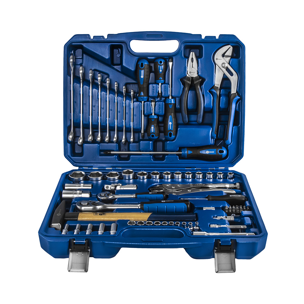 Набор инструмента, универсальный (72 предм., 1/2'', 1/4'', кейс) КОБАЛЬТ 919-623