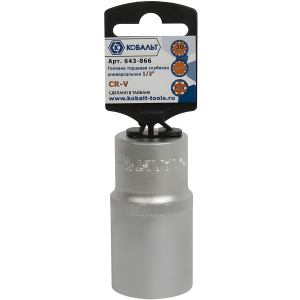 Головка торцевая удлиненная 12-гр. 30 мм 1/2'' SPLINE КОБАЛЬТ 643-866
