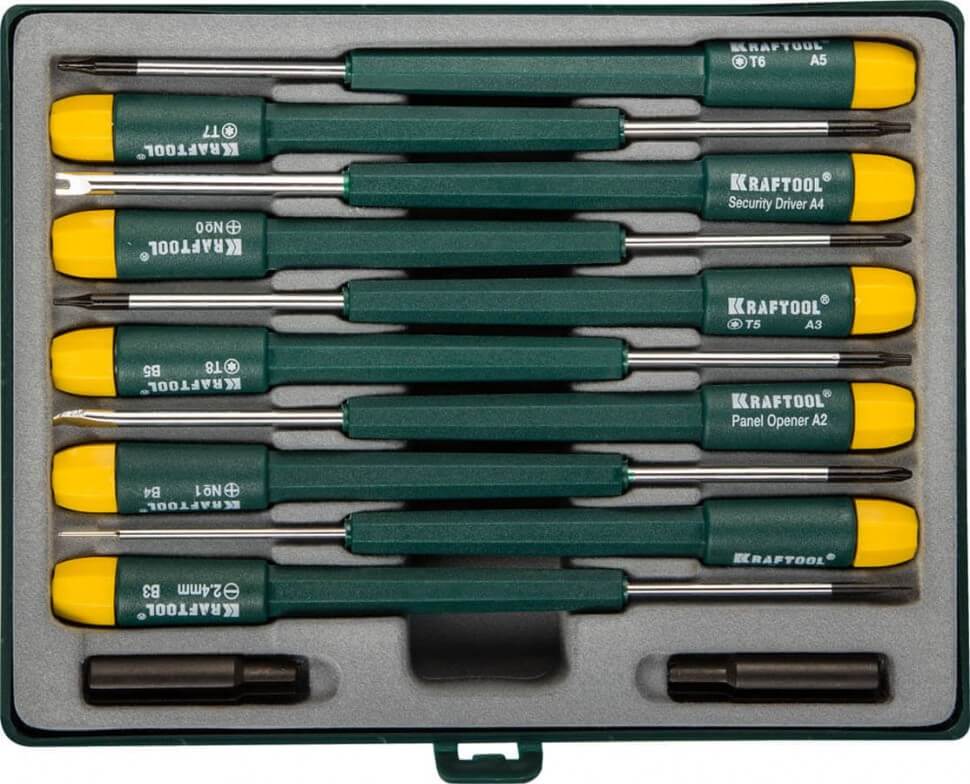 Набор отверток для точных работ (12 пр.) X-Telecom KRAFTOOL 25616-H12