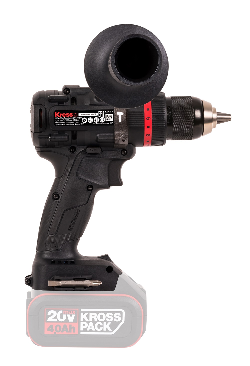 Дрель-шуруповерт ударная аккумуляторная KRESS KUC33.9 (без АКБ и ЗУ)