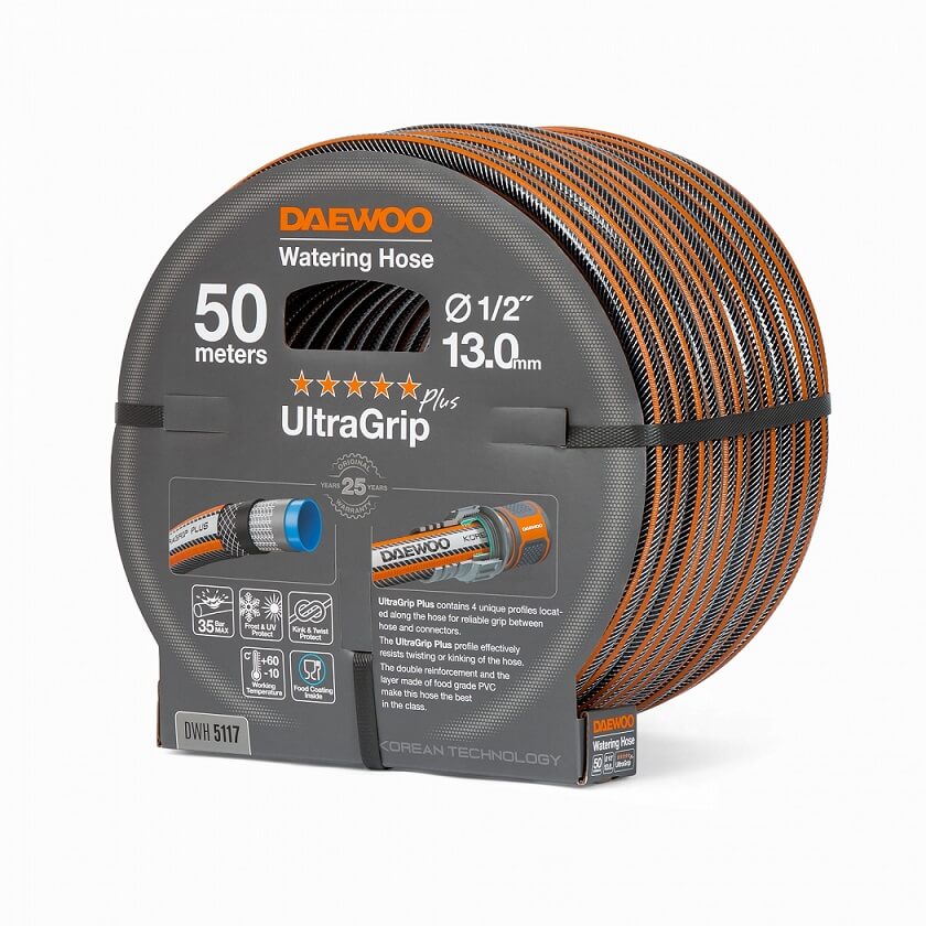 Шланг UltraGrip 50 м, 1/2'' (13 мм) DWH 5117 DAEWOO