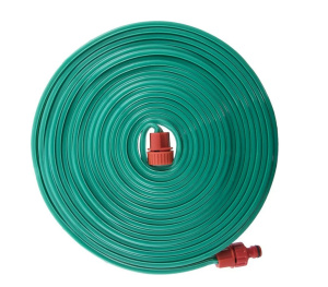 Шланг для воды - дождеватель 10 м, 1/2'' (ПВХ, 3-х канальный, с фитингами) QUATTRO ELEMENTI 244-889