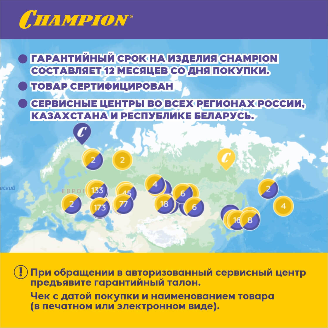 Бензопила CHAMPION 125T-10"-3/8-1,3-40E