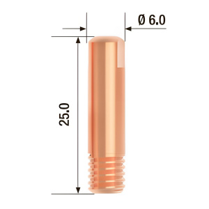 Наконечник контактный d.0.8 мм M6 х 25 мм ECU (1 шт.) FUBAG F140.0059