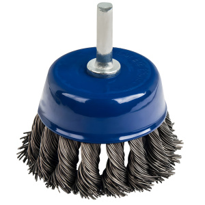 Щетка для дрели 75 мм (чашеобразная, витая сталь) ПРАКТИКА 032-560