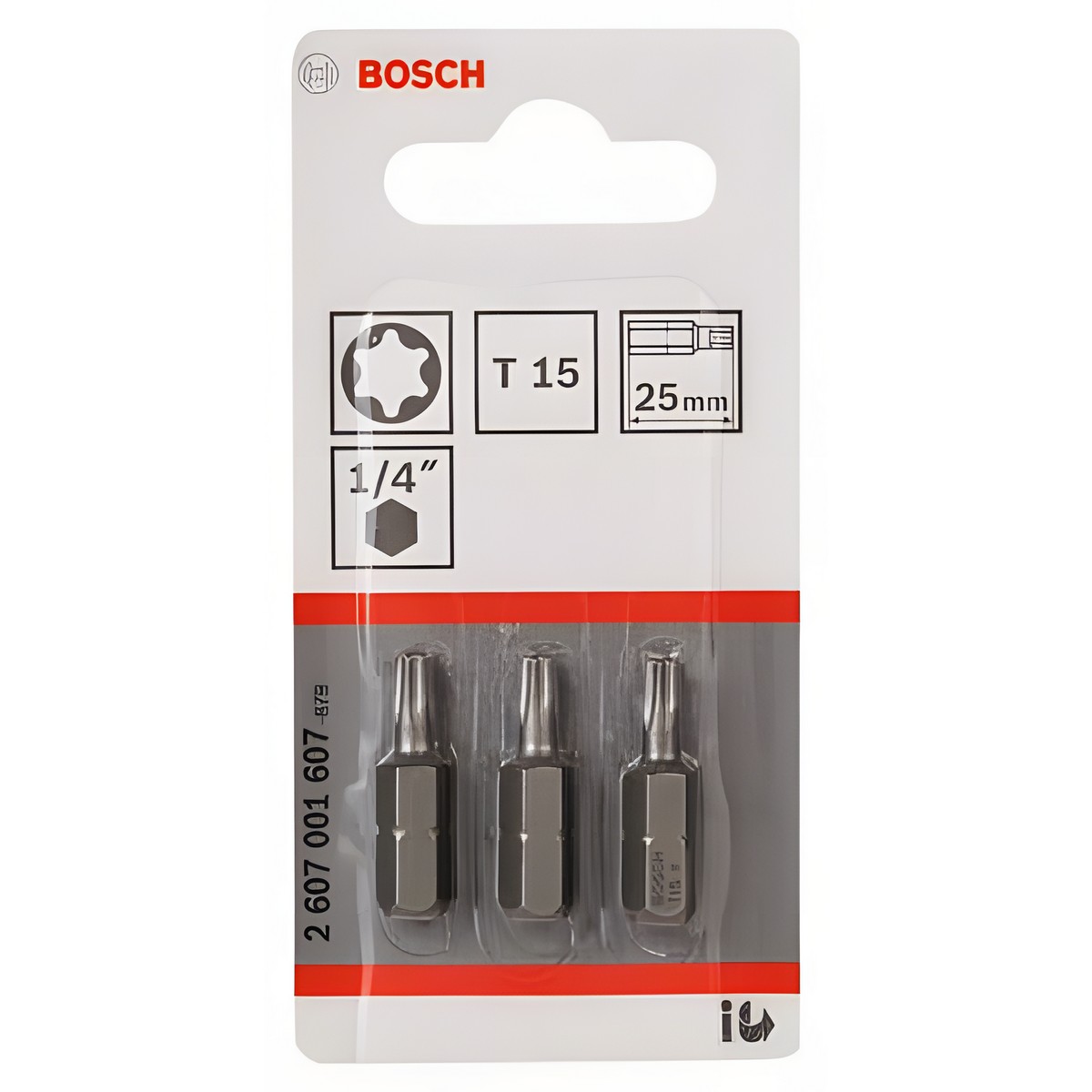 Бита T 15 х 25 мм (3 шт.) Extra Hart BOSCH 2607001607