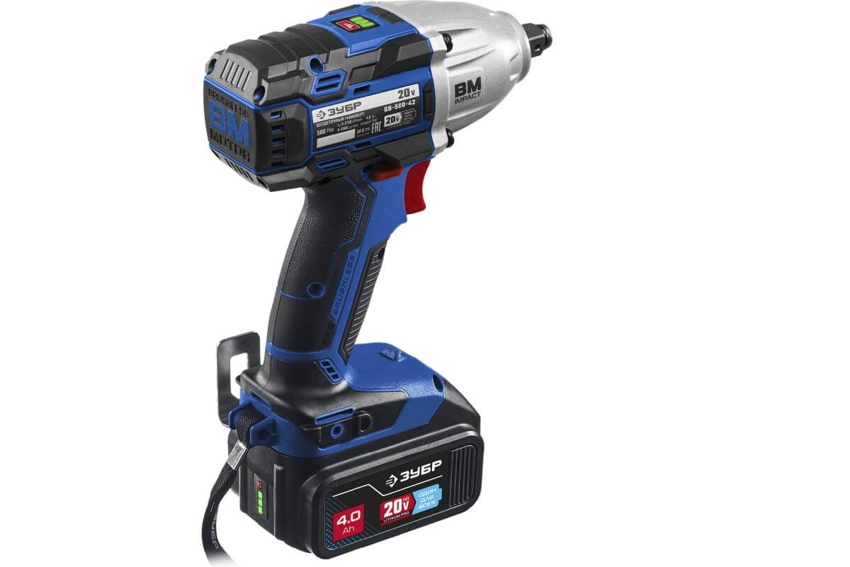 Гайковерт аккумуляторный ударный ЗУБР Профессионал GB-500-42