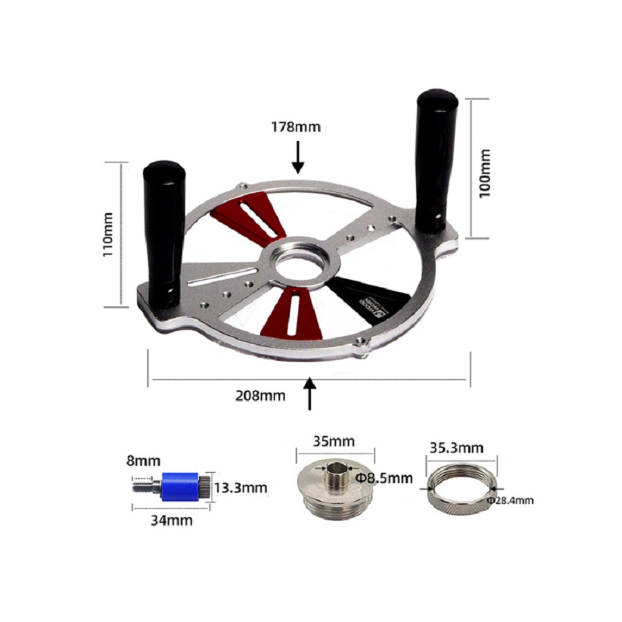 База универсальная с копировальной втулкой (для ручного фрезера) WOODWORK RPW-08