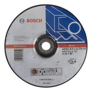 Круг обдирочный 230 х 8.0 х 22.2 мм Expert for Metal BOSCH 2608600386