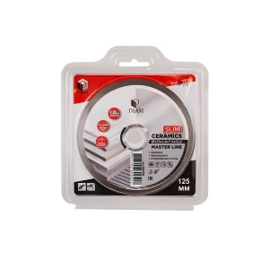 Диск алмазный 125 х 1.0 х 7.5 х 22.2 мм CERAMICS Slim Master Line (керамогранит) DIAM 000700