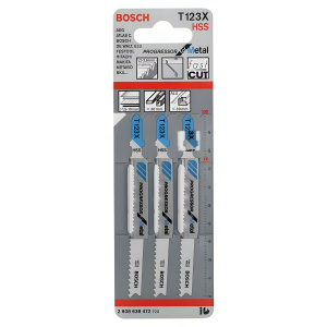 Полотно пильное T 123 X Progressor for Metal (3 шт.) BOSCH 2608638472