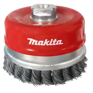 Щетка чашечная 100 мм (для УШМ, М14, витая сталь 0.5 мм) MAKITA P-04472