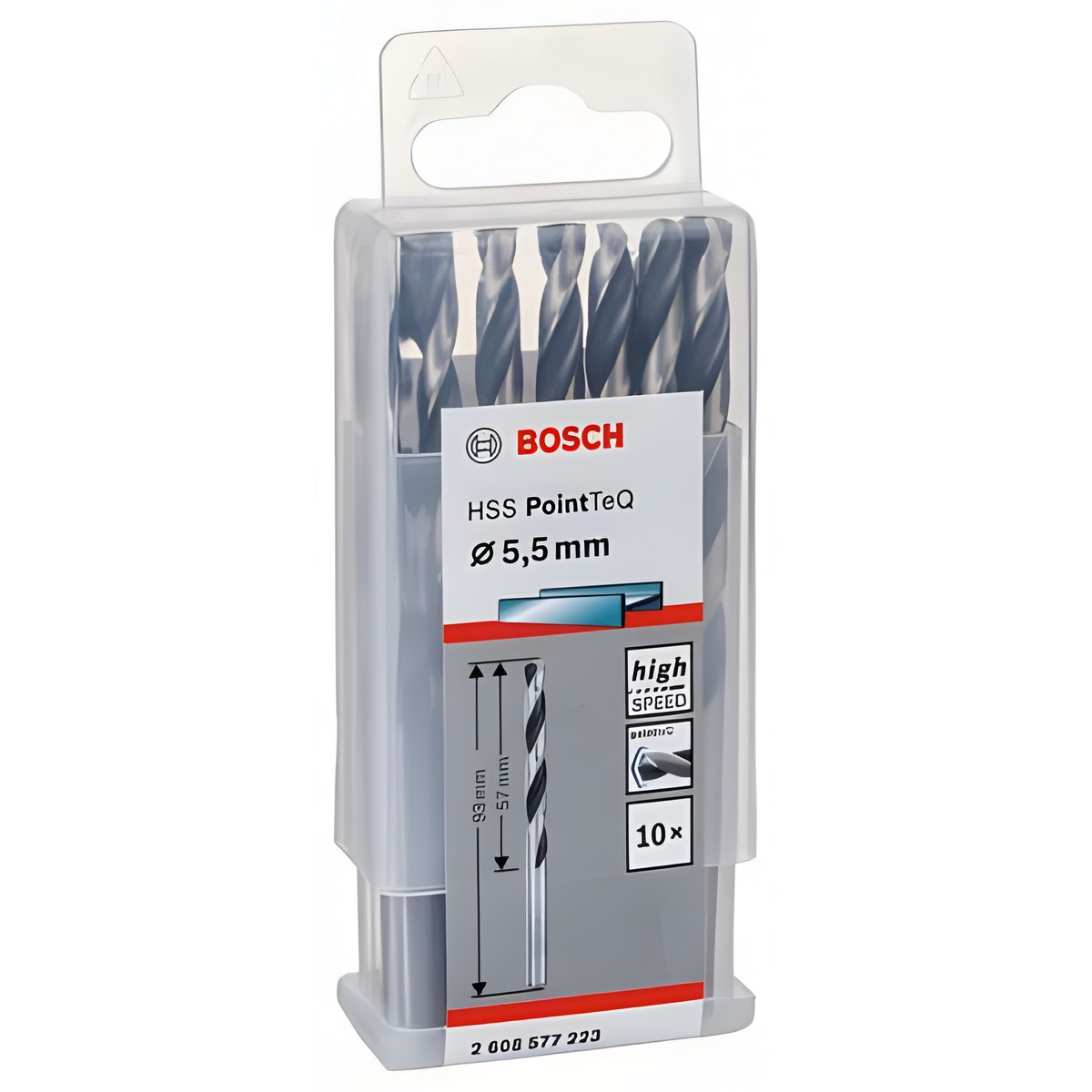 Сверло по металлу 5.5 х 93 мм (1 шт.) HSS PointTeQ BOSCH 2608577223