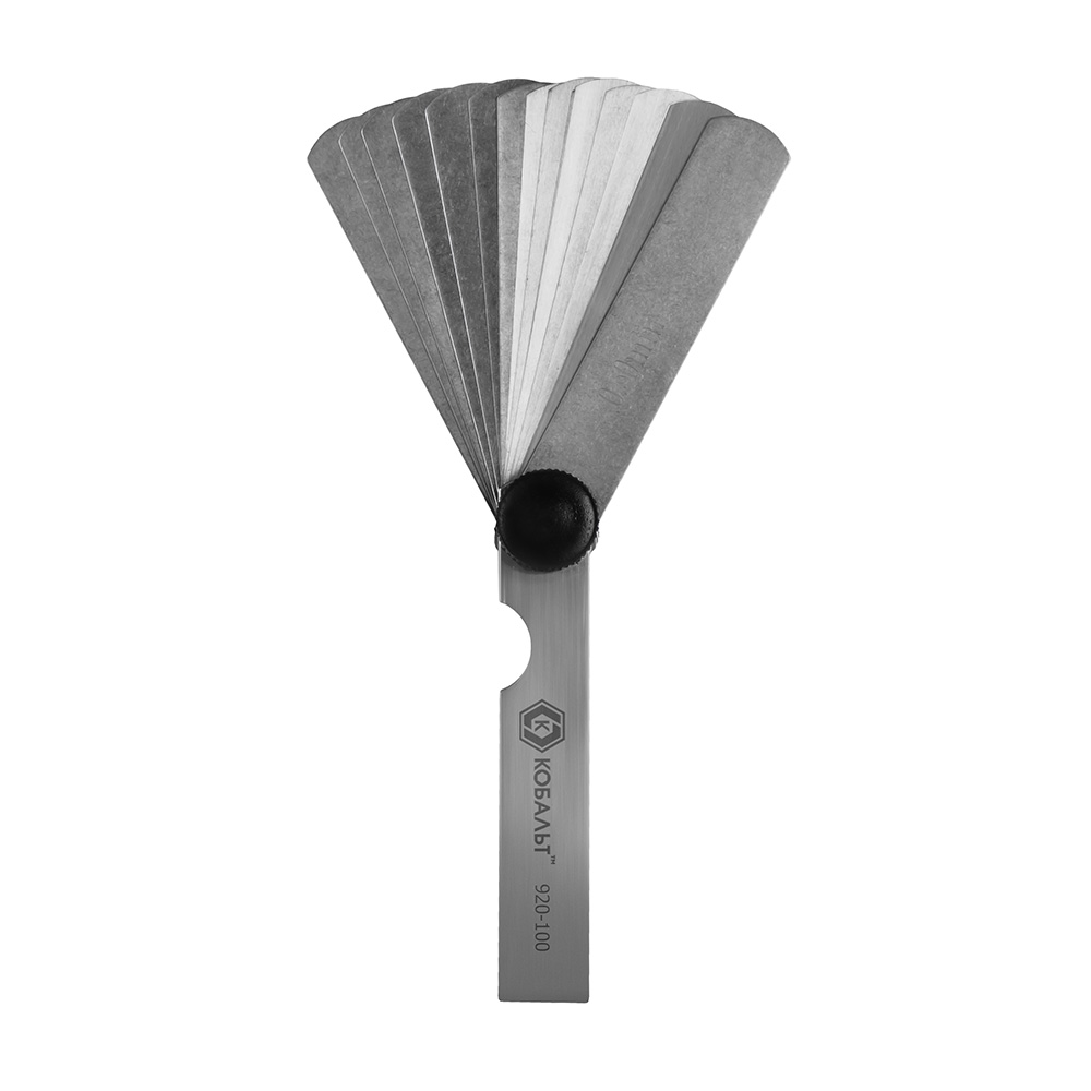 Набор щупов для измерений зазоров №2 (17 шт., 0,02 - 0,5 мм) КОБАЛЬТ 920-100