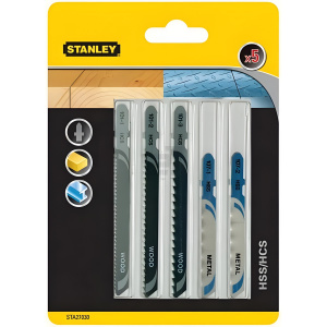 Набор пилок (дерево/металл, 5 шт.) HCS/HSS STANLEY STA27030