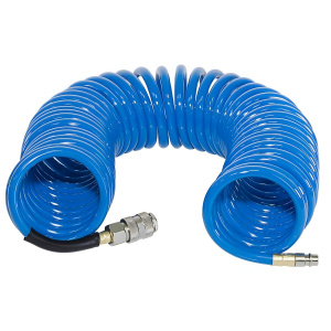 Шланг спиральный полиуретановый с фитингами (10 м, 8 х 12 мм, 15 бар) FUBAG 170305