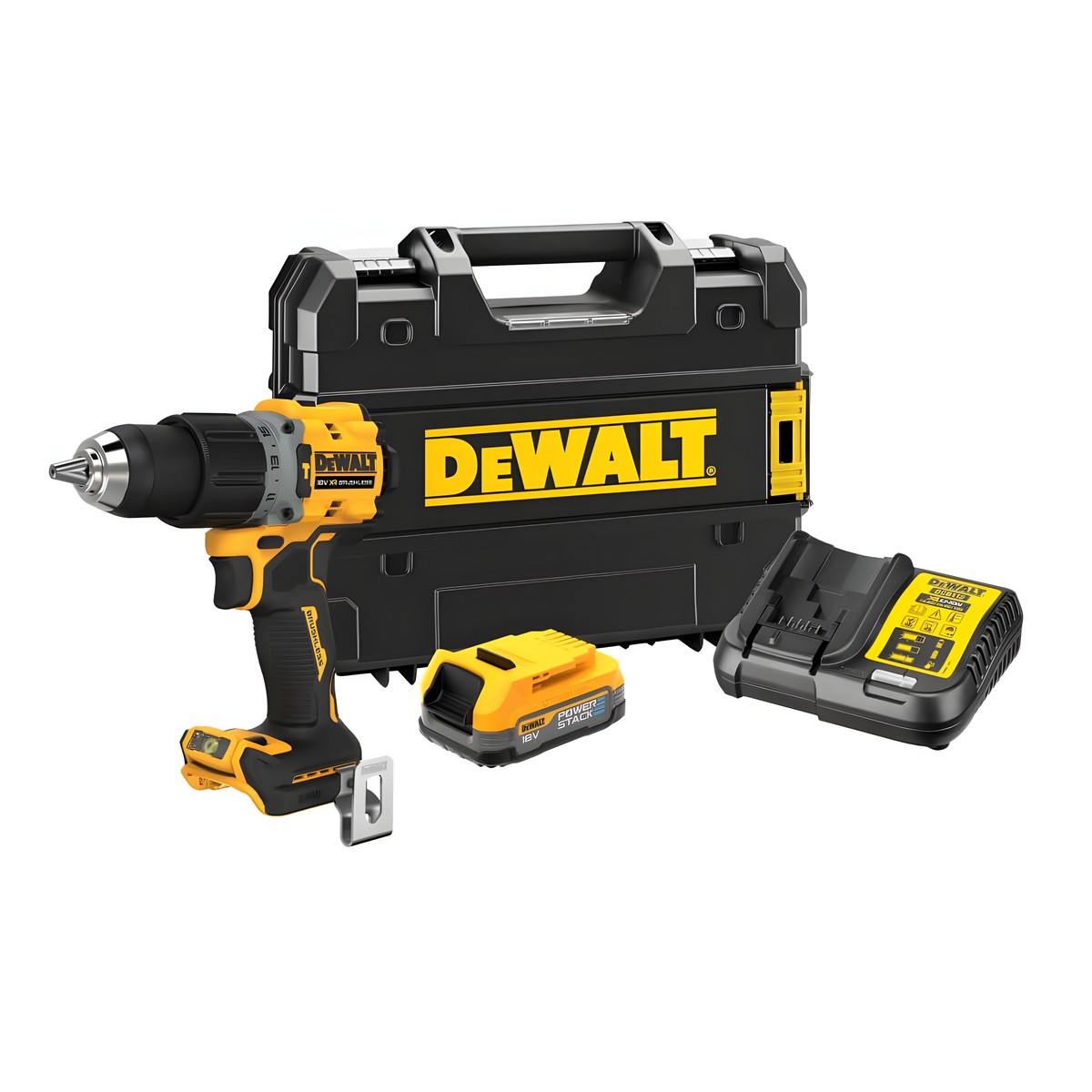 Дрель аккумуляторная ударная DEWALT DCD805E1T-QW