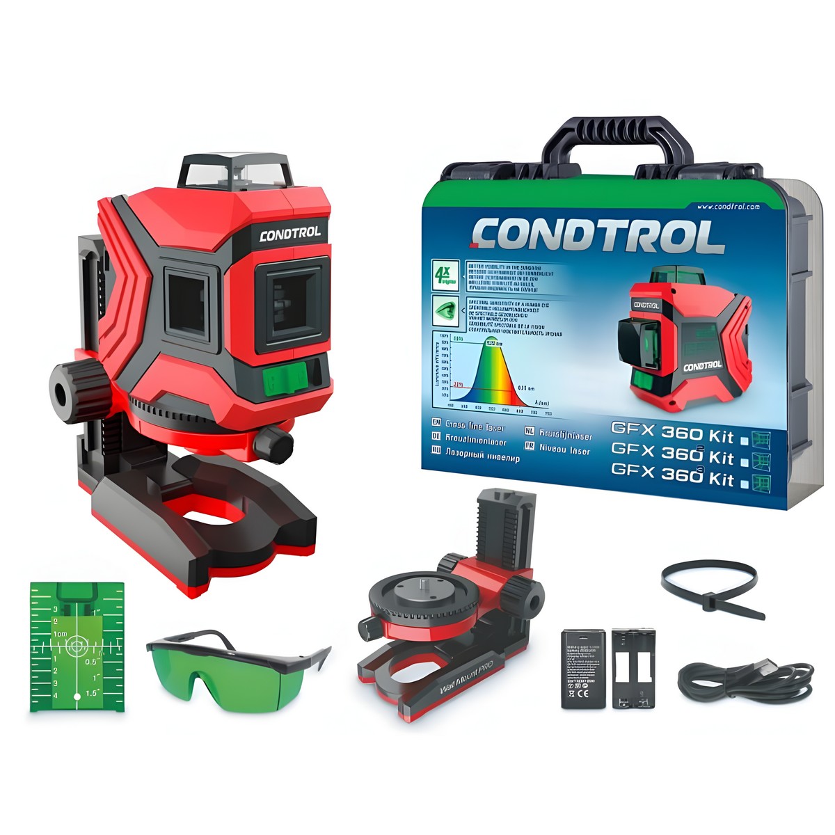 Нивелир лазерный GFX360 Kit CONDTROL 1-2-402