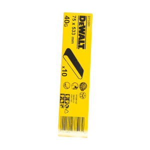 Лента шлифовальная 75 х 533 мм P40 (1 шт., дерево, краска) DeWalt DT3301-QZ