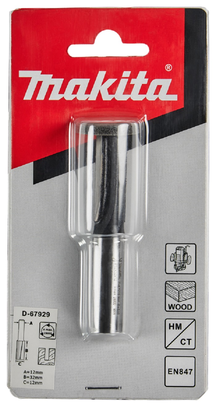 Фреза пазовая (d12/12/2T) "Эконом" MAKITA D-67929