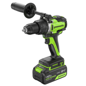 Дрель-шуруповерт аккумуляторная ударная GREENWORKS GD24DD140 3707607CUB
