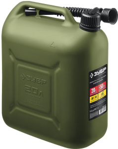 Канистра пластиковая, 20 л, усиленная ЗУБР Профессионал 38365-20