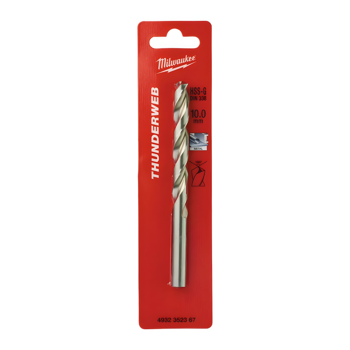 Сверло по металлу 10,0 х 133 мм (1 шт.) HSS-G Thunderweb MILWAUKEE 4932352367