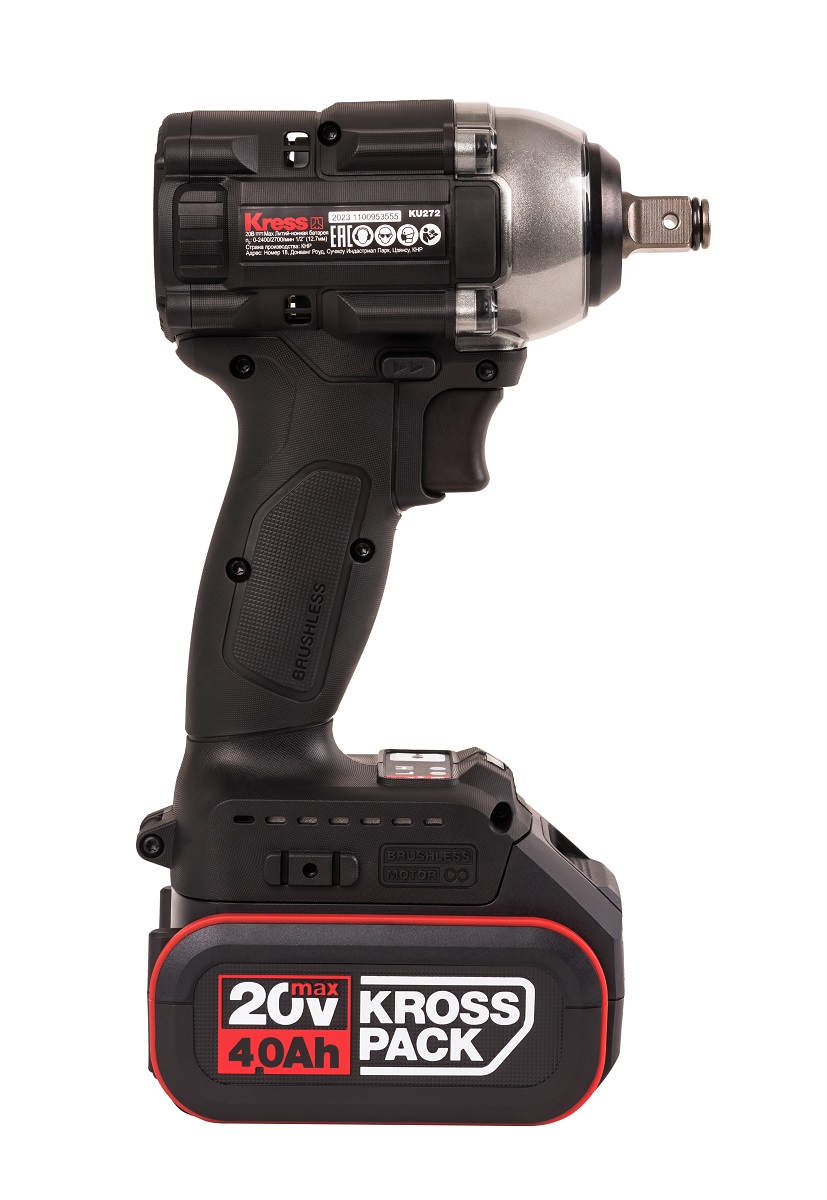 Гайковерт ударный аккумуляторный KRESS KU272.2