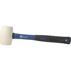 Киянка резиновая 450 г. (белая, фиберглассовая ручка) КОБАЛЬТ 241-079