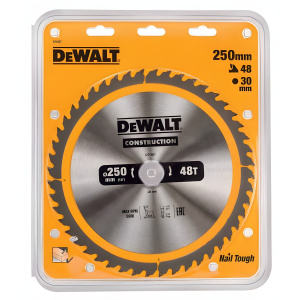 Диск пильный 250 х 30 мм 48T CONSTRUCTION DeWalt DT1957