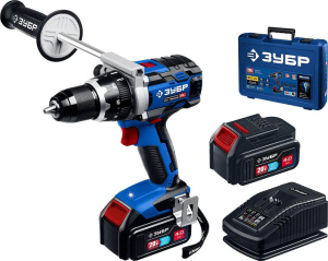 Дрель аккумуляторная ЗУБР DB-211-42 (кейс)