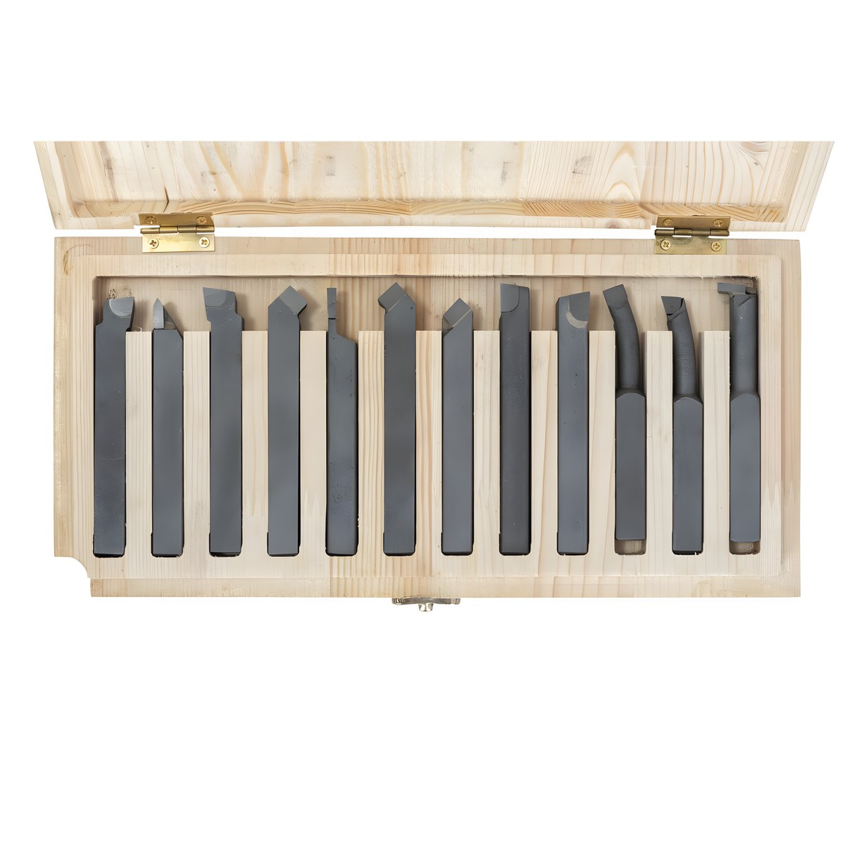 Набор из 12 резцов токарных 12х12 с напайными пластинами Т5К10 JET NTR1212RU