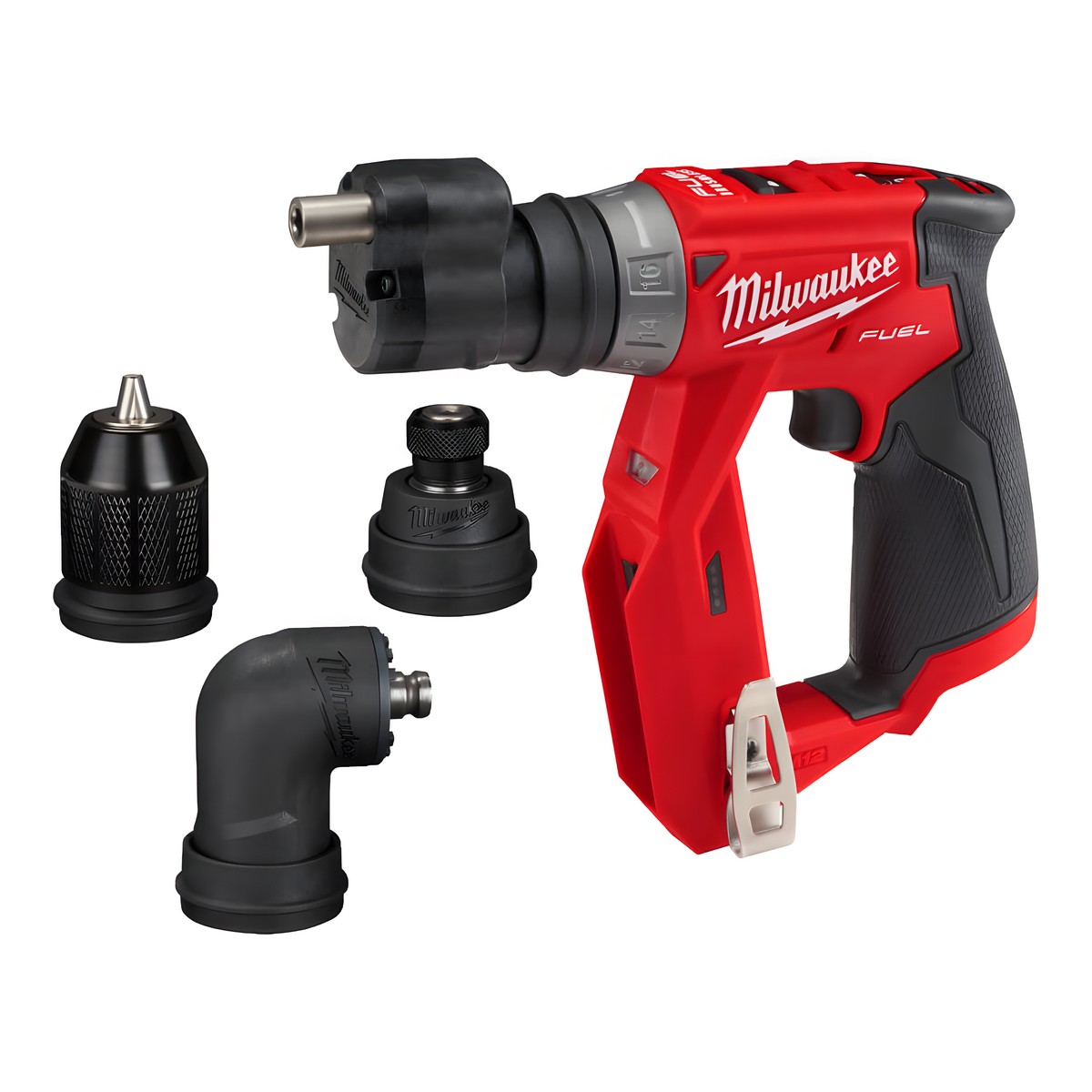 Дрель-шуруповерт аккумуляторная MILWAUKEE M12 FDDXKIT-0X FUEL с насадками (без АКБ и ЗУ) 4933471332