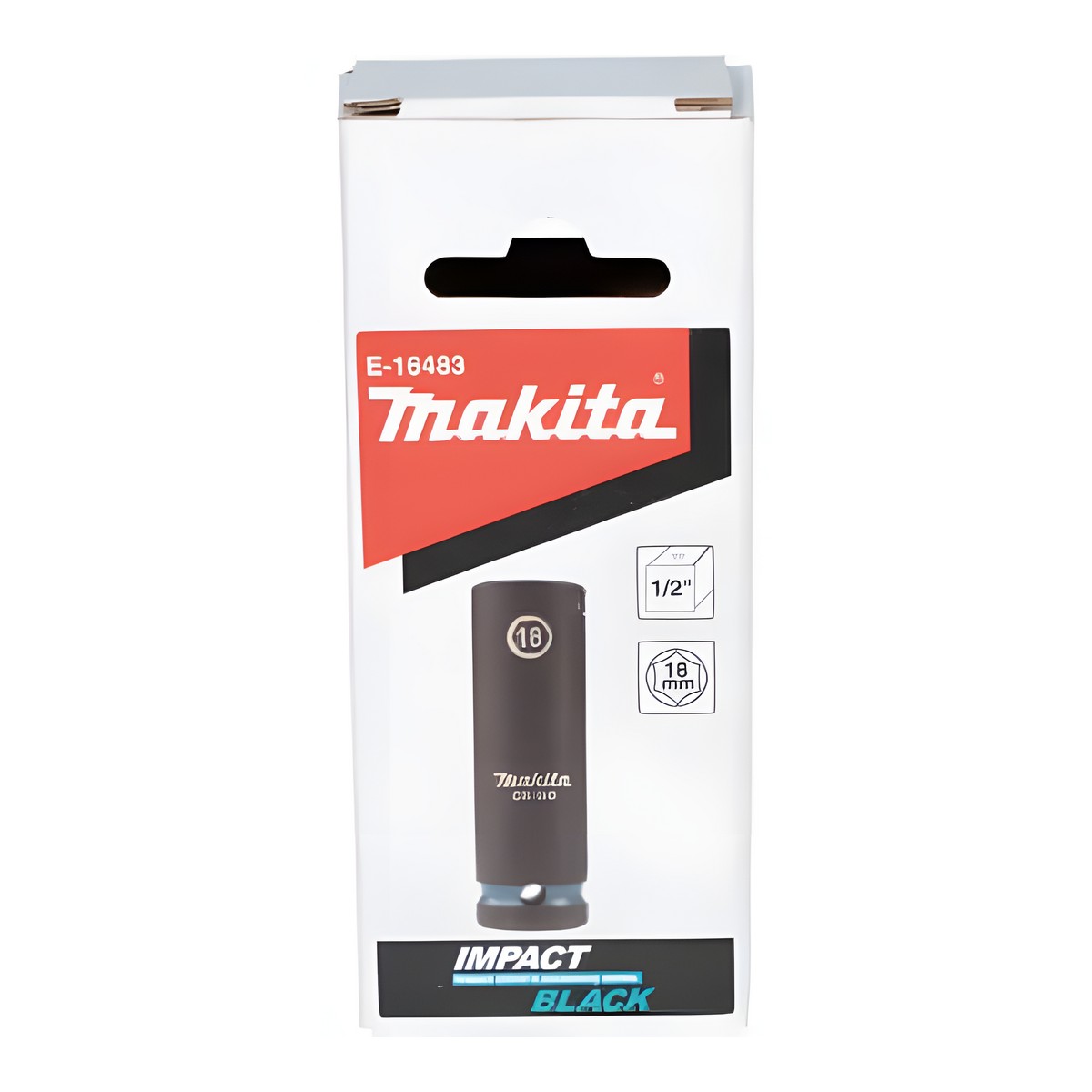 Головка ударная удлиненная 1/2'' 18 х 81,5 мм Impact Black MAKITA E-16483